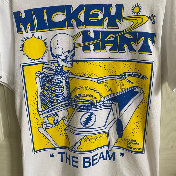 Mickey Hart "The Beam" White T-Shirt Size S - Picture 3 of 9